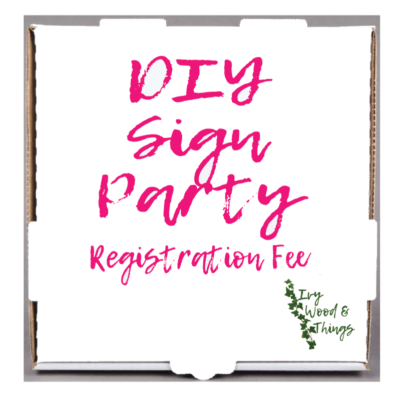 DIY Paint Party Registration Fee