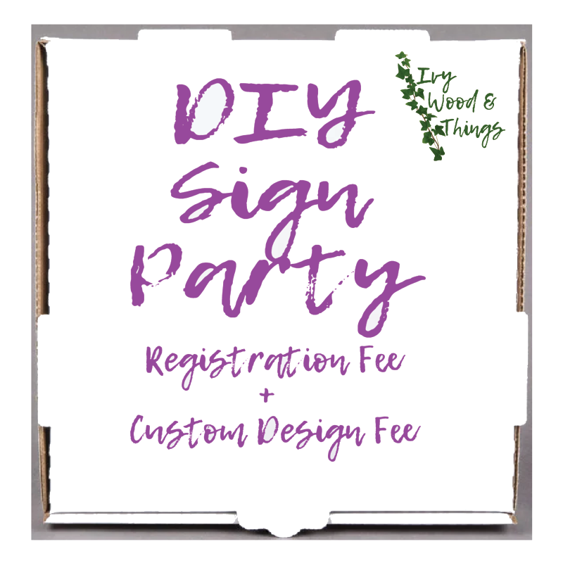 DIY Paint Party Registration + Custom Fee
