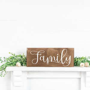 Family - Shelf Sitter - 8" x 16"