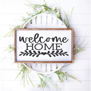 Welcome Home - Framed - 12" x 16"