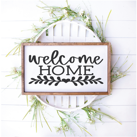 Welcome Home - Framed - 12" x 16"