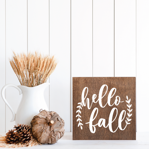 Hello Fall with Laurel - 12" x 12"