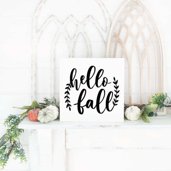 Hello Fall with Laurel - 12" x 12"