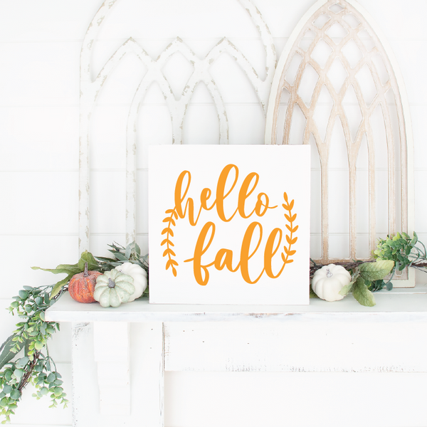 Hello Fall with Laurel - 12" x 12"